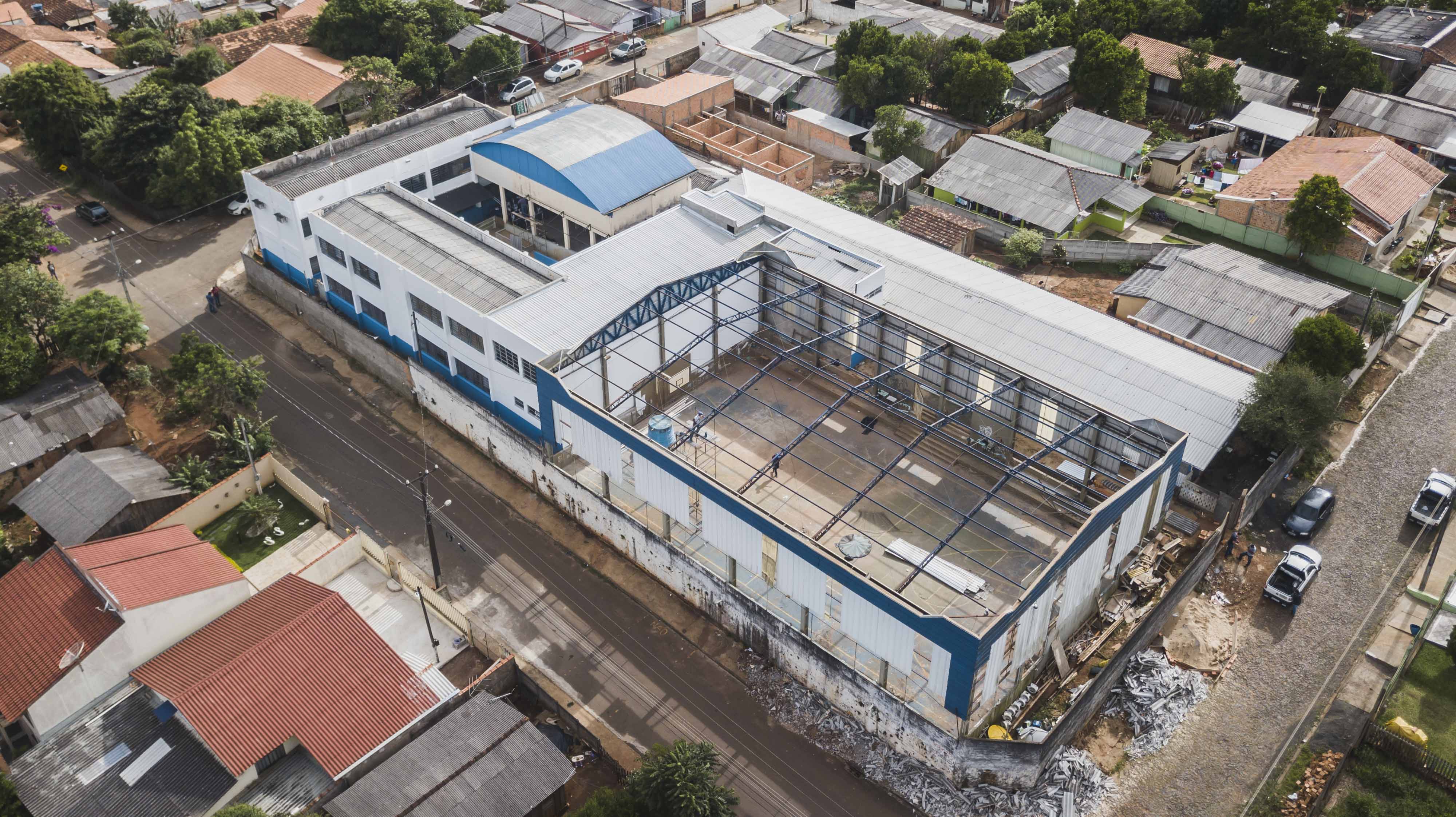 Foto – Reforma e ampliação da Escola Municipal Castelo Branco beneficiará aproximadamente 230 alunos, moradores dos bairros Áreas 3 e 6.